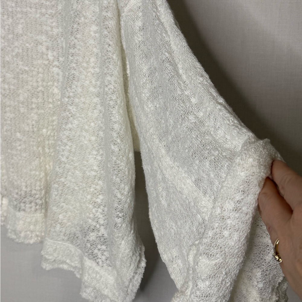 We The Free Womens Island Girl Sweater White‎ L Oversized Boho Festival Beachy - Picture 13 of 16